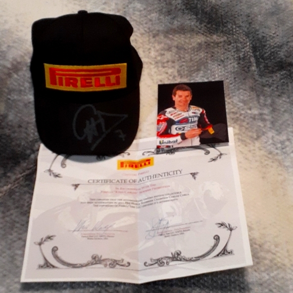 Autographed Pirelli Hat - Picture 1 of 3